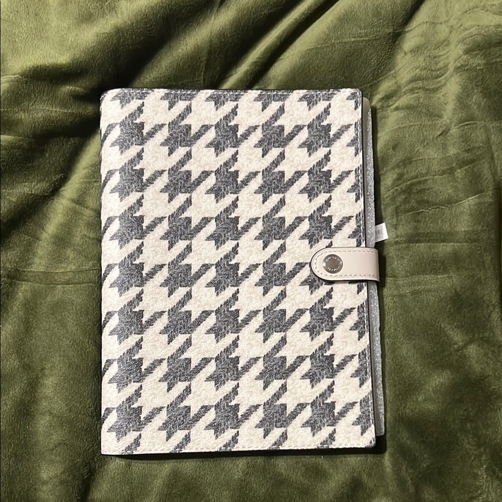 Coach Houndstooth Patterned Notebook